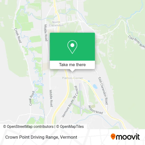 Crown Point Driving Range map