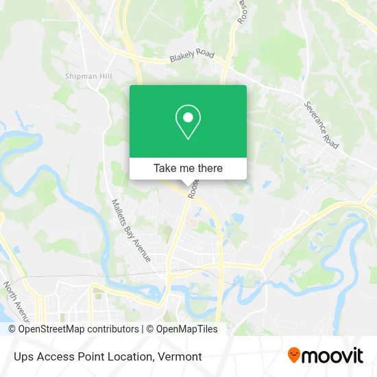 Ups Access Point Location map