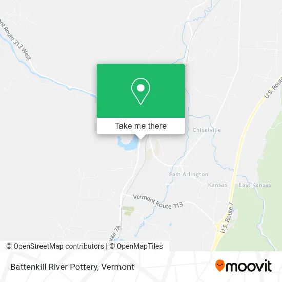 Battenkill River Pottery map
