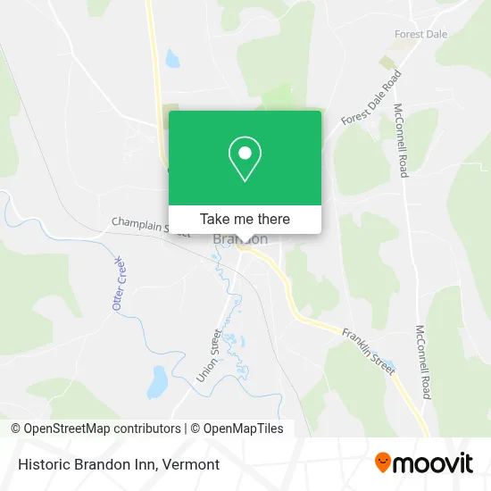 Historic Brandon Inn map
