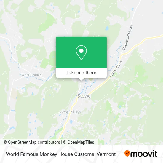 World Famous Monkey House Customs map