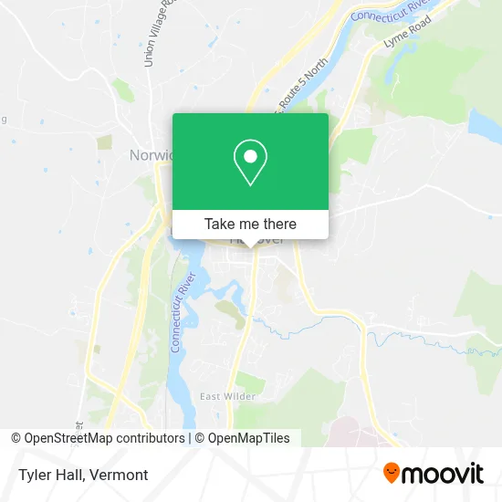 Tyler Hall map