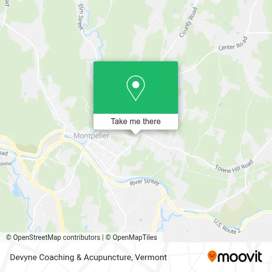Devyne Coaching & Acupuncture map