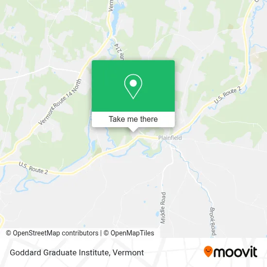 Goddard Graduate Institute map