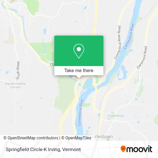 Springfield Circle-K Irving map