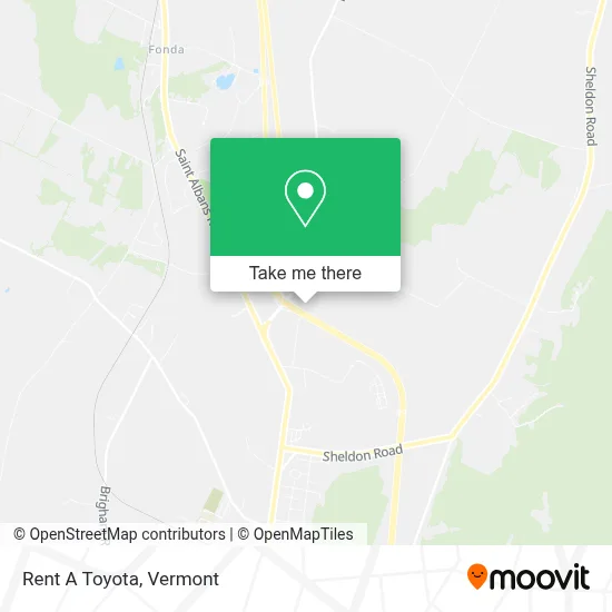 Rent A Toyota map