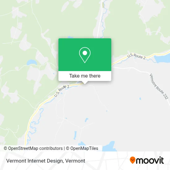 Vermont Internet Design map