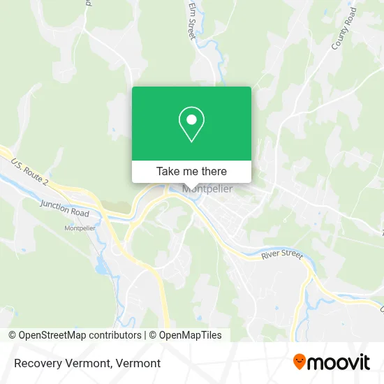 Recovery Vermont map