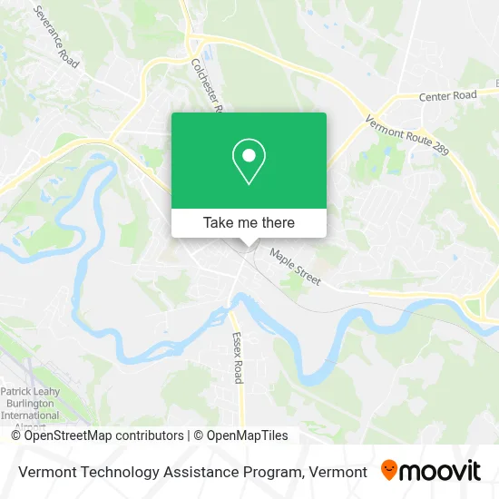 Vermont Technology Assistance Program map