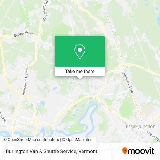 Burlington Van & Shuttle Service map