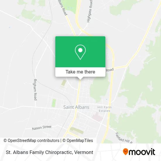 St. Albans Family Chiropractic map