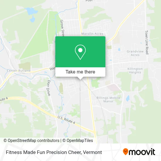 Fitness Made Fun  Precision Cheer map