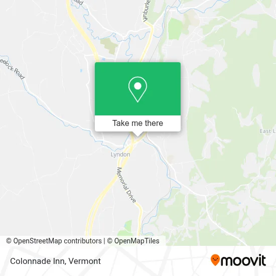 Colonnade Inn map