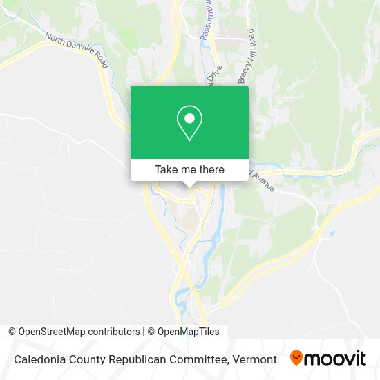 Caledonia County Republican Committee map