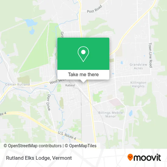Rutland Elks Lodge map