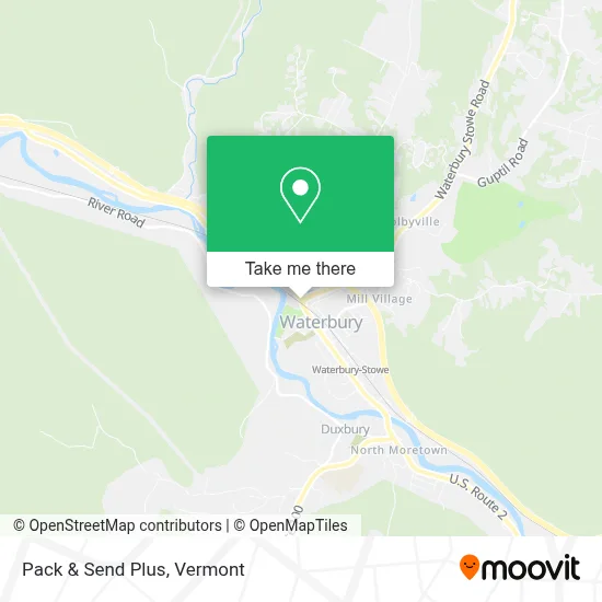 Pack & Send Plus map