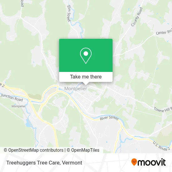 Treehuggers Tree Care map