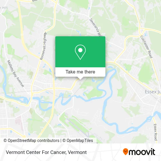 Vermont Center For Cancer map