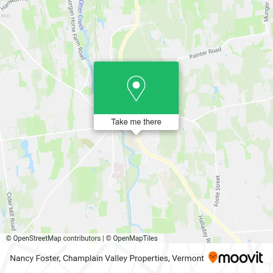Nancy Foster, Champlain Valley Properties map