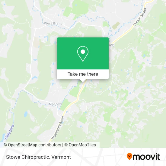 Stowe Chiropractic map
