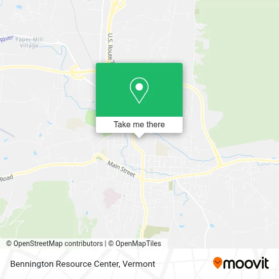 Bennington Resource Center map