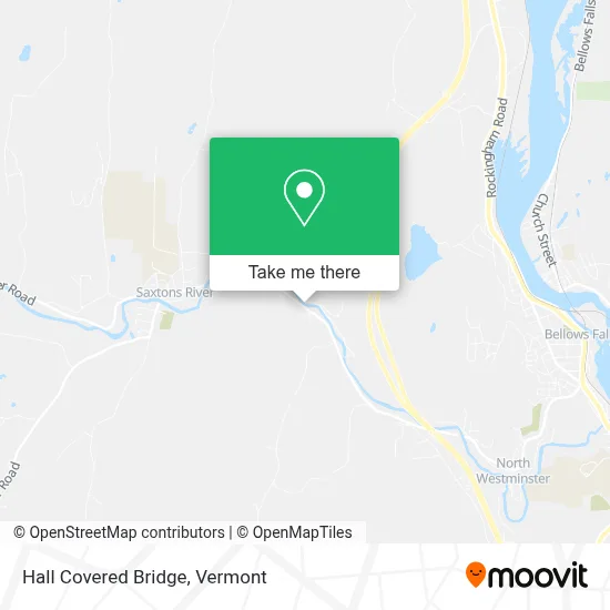 Hall Covered Bridge map