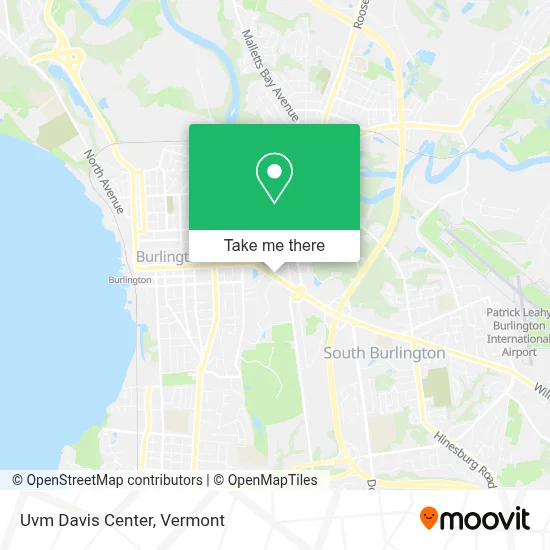 Uvm Davis Center map