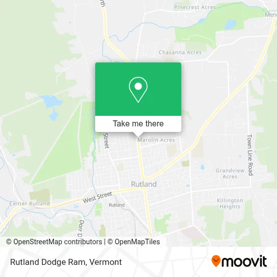 Rutland Dodge Ram map