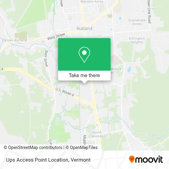 Ups Access Point Location map