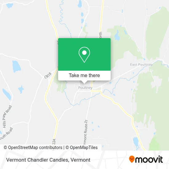 Vermont Chandler Candles map