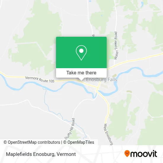 Maplefields Enosburg map