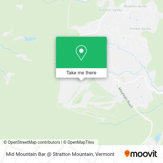 Mid Mountain Bar @ Stratton Mountain map