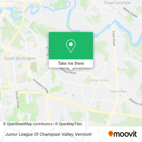 Junior League Of Champlain Valley map