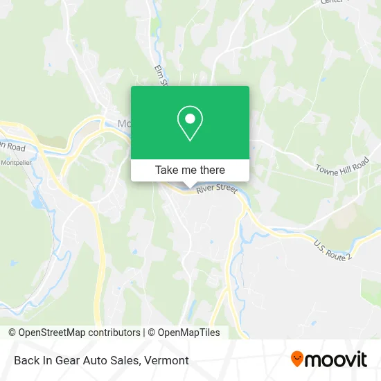 Back In Gear Auto Sales map