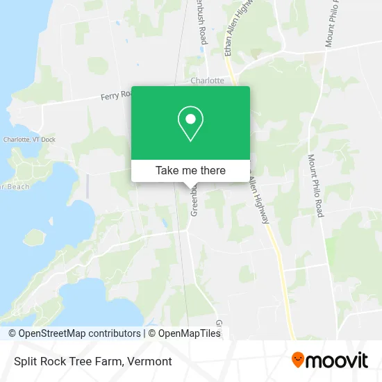 Split Rock Tree Farm map