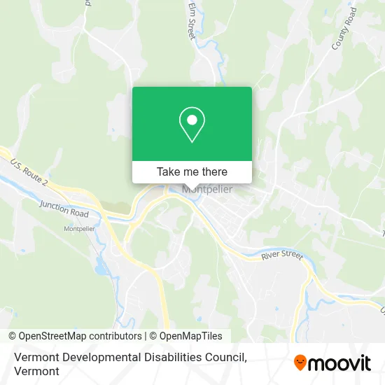 Vermont Developmental Disabilities Council map