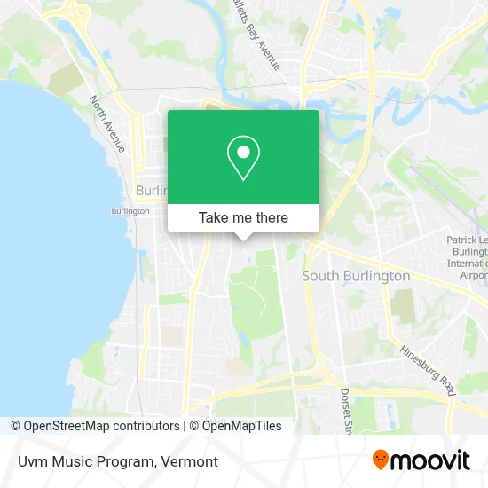 Uvm Music Program map