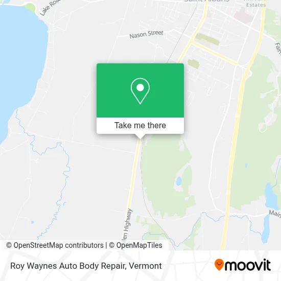 Roy Waynes Auto Body Repair map