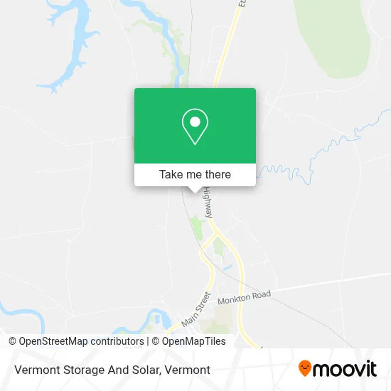 Vermont Storage And Solar map