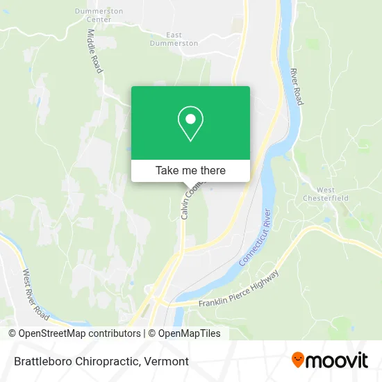 Brattleboro Chiropractic map