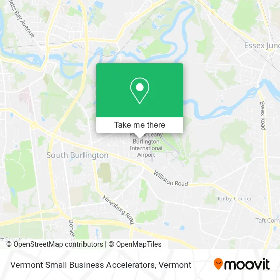 Vermont Small Business Accelerators map