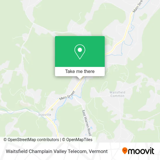 Waitsfield Champlain Valley Telecom map