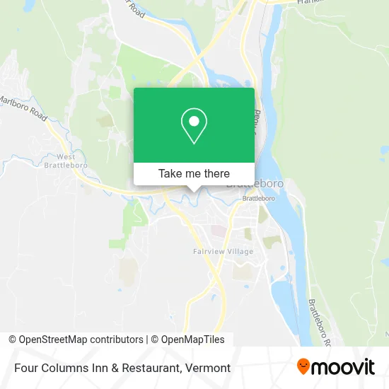 Four Columns Inn & Restaurant map