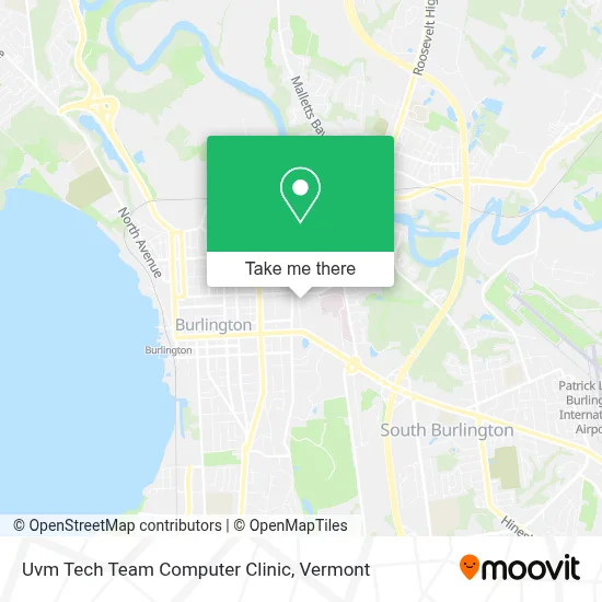 Uvm Tech Team Computer Clinic map