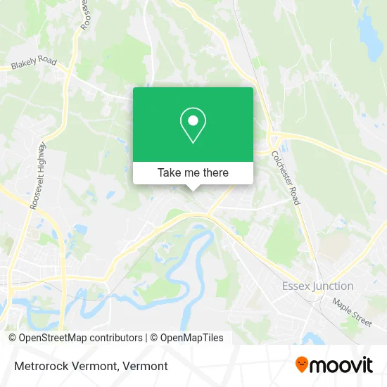 Metrorock Vermont map