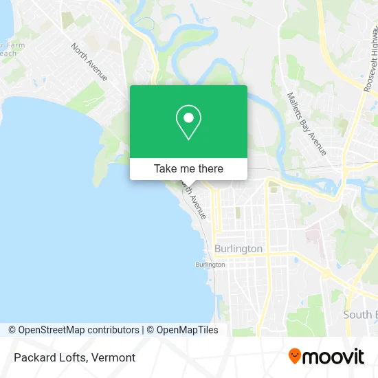 Packard Lofts map
