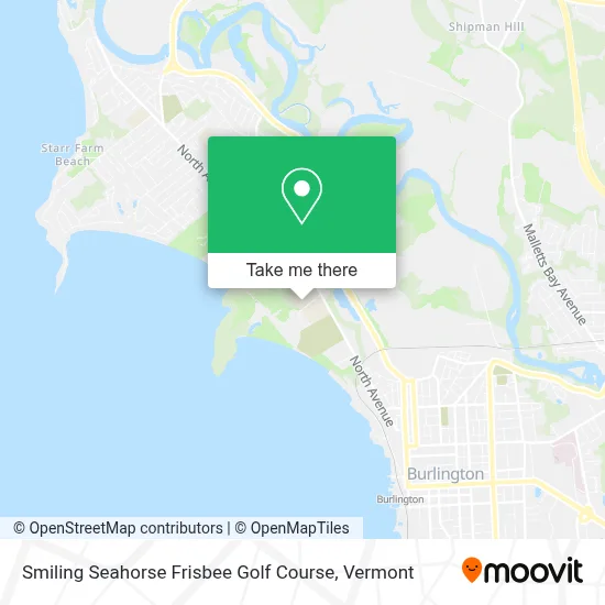Smiling Seahorse Frisbee Golf Course map