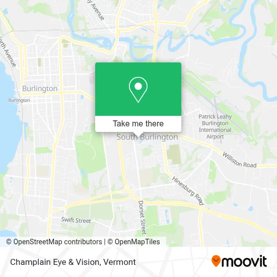 Champlain Eye & Vision map