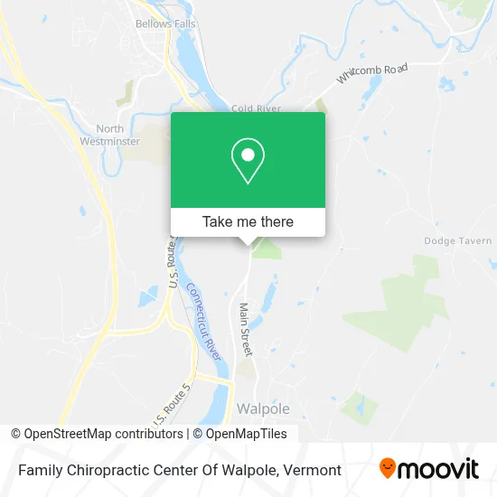 Family Chiropractic Center Of Walpole map