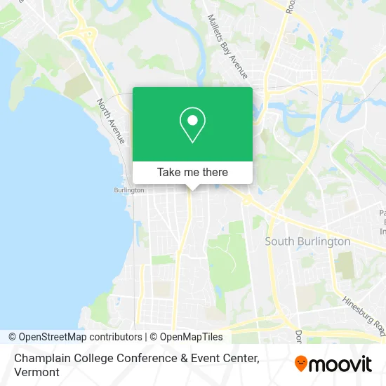 Champlain College Conference & Event Center map